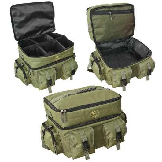 Geanta mare pentru accesorii pescuit la crap B34 BARACUDA 48x33x30cm