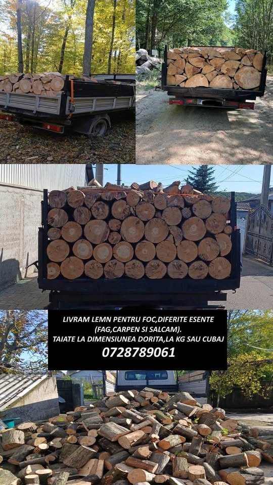 Lemn de foc esența tare(fag si carpen),tăiat la dimensiunea dorita. Livram in tot județul Suceava 0728789061