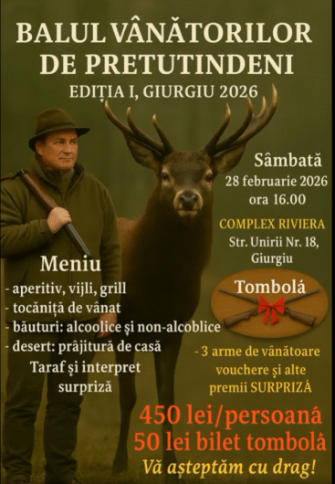 BALUL VÂNĂTORILOR – GIURGIU 2026
