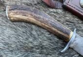 Cuțit vânătoresc, confecționat din oțel 1095 antichizat