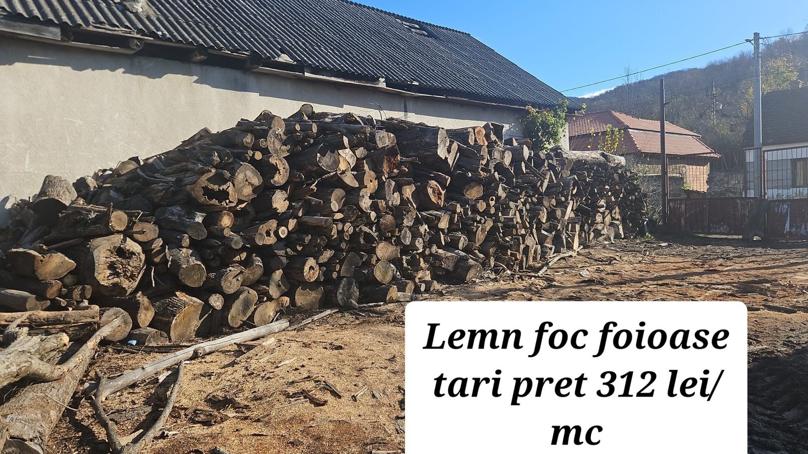 🪵 Ofertă lemn de foc pentru încălzirea locuințelor 🪵