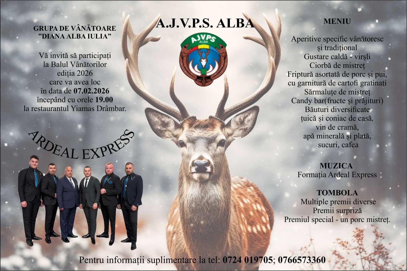 Vă așteptăm cu drag la balul grupei Diana Alba -Iulia !