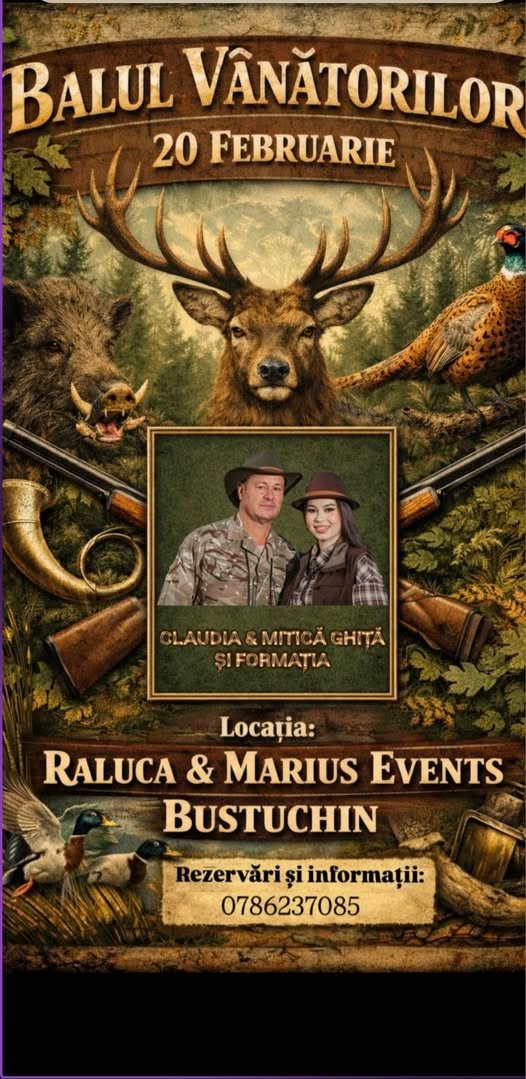 Balul Vânătorilor –Țicleni , Gorj – 20 februarie 2026