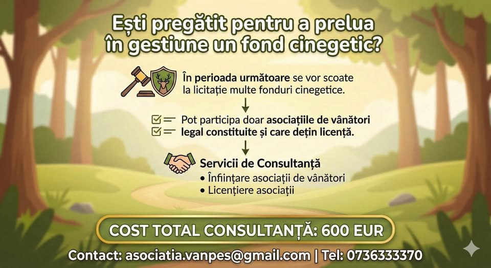 Ești pregătit pentru viitoarele licitații de fonduri cinegetice?