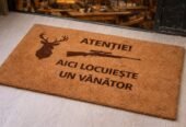 Realizez covorașe personalizate pentru vânători 🦌🔥 din cocos (50×80 cm)