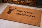 Realizez covorașe personalizate pentru vânători 🦌🔥 din cocos (50×80 cm)
