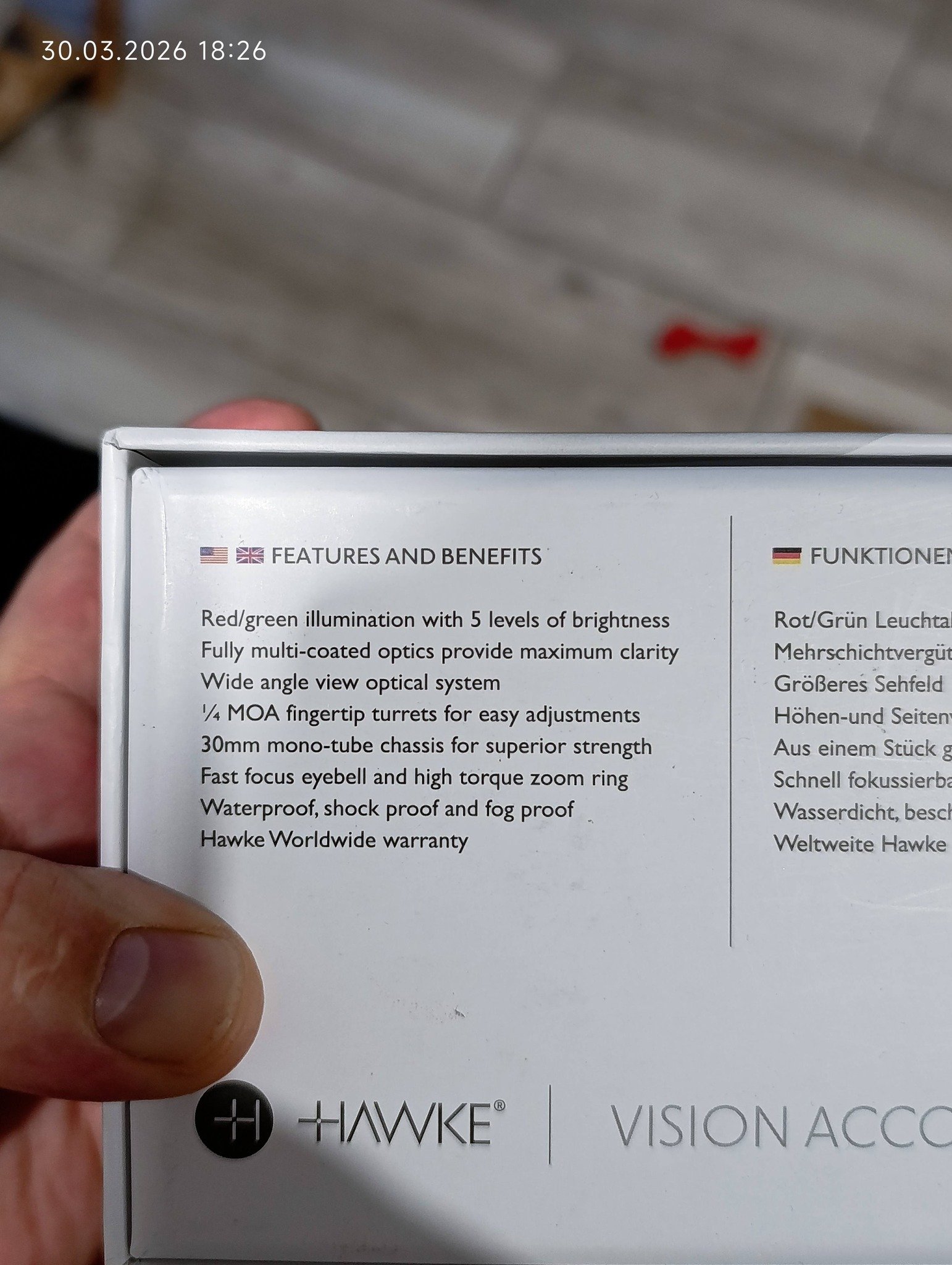 Luneta Hawke Vantage 30 WA IR