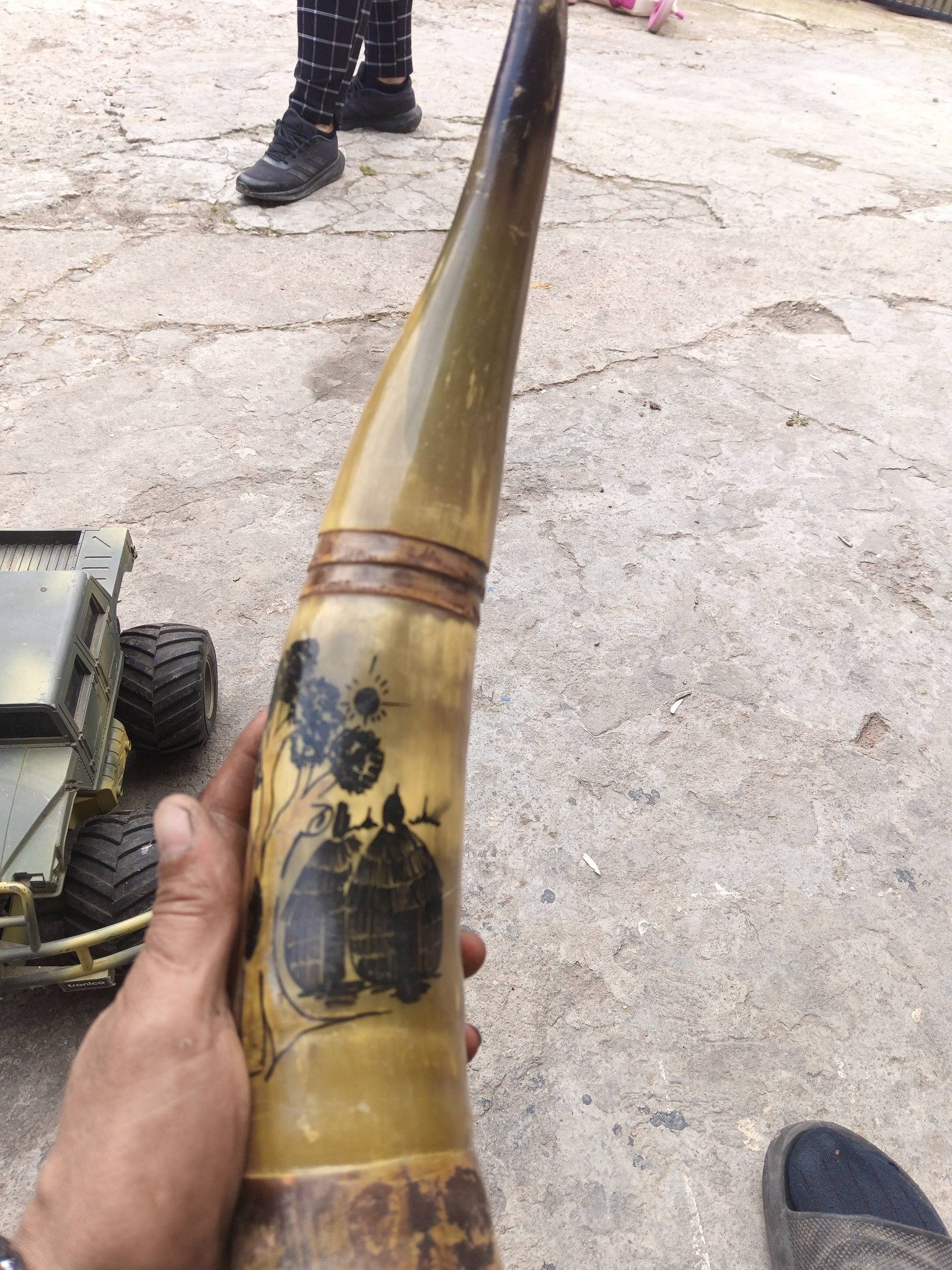 Corn taur sclubtat pictat 200 lei