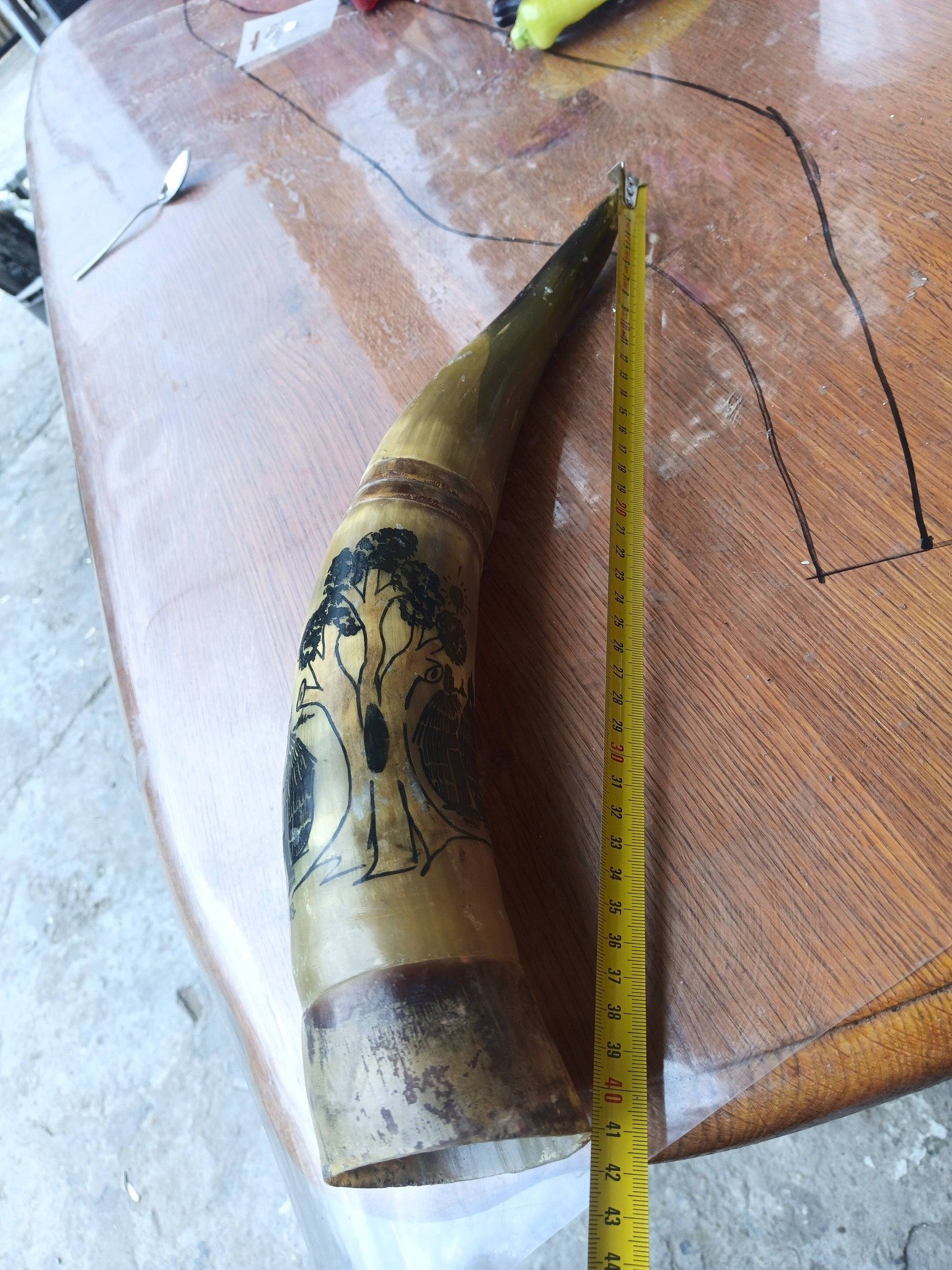 Corn taur sclubtat pictat 200 lei