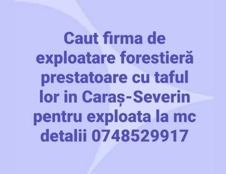 Caut firma de exploatare