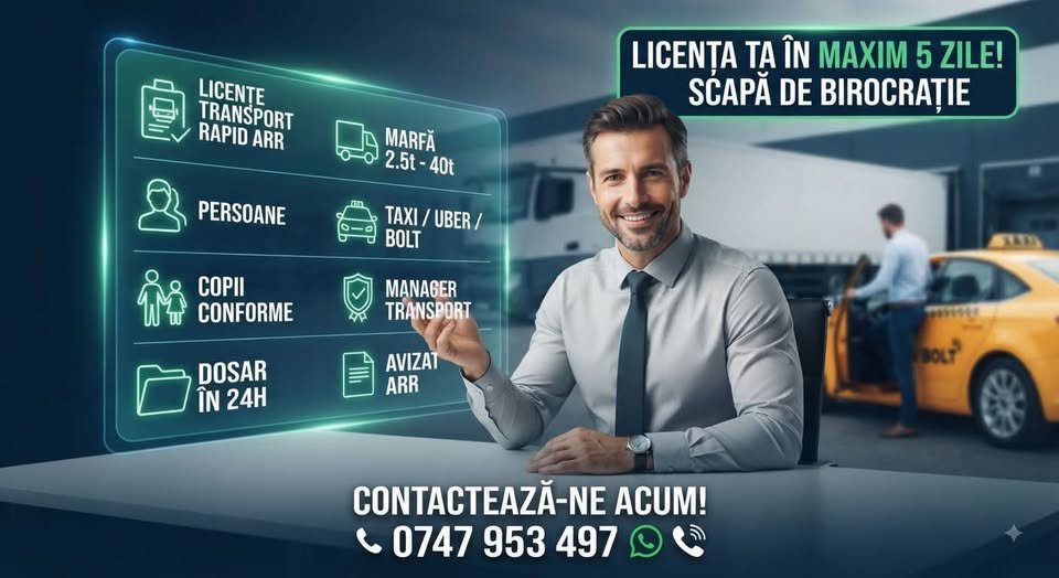 Manager de transport – Asigurăm persoană desemnată ARR pentru toate județele!